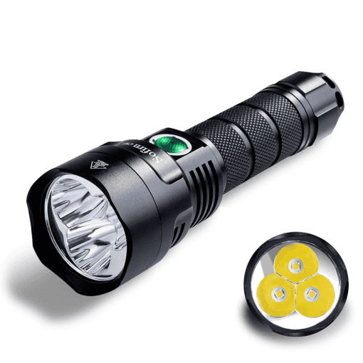 LED flashlight With Triple Reflector 3500lm