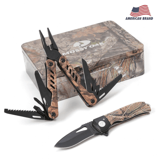 Mossy Oak 2PC Outdoor Gear Kits with Camouflage Gift Box